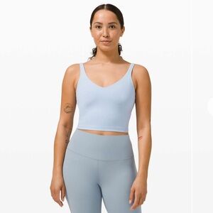 Lululemon align tank Size 4 in blue linen